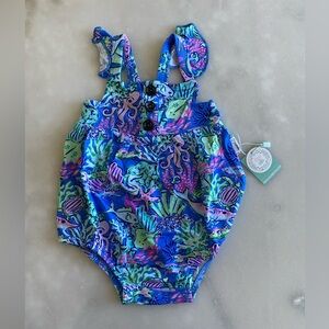 New! Gigi and Max button bubble romper baby girl 12m or 24m